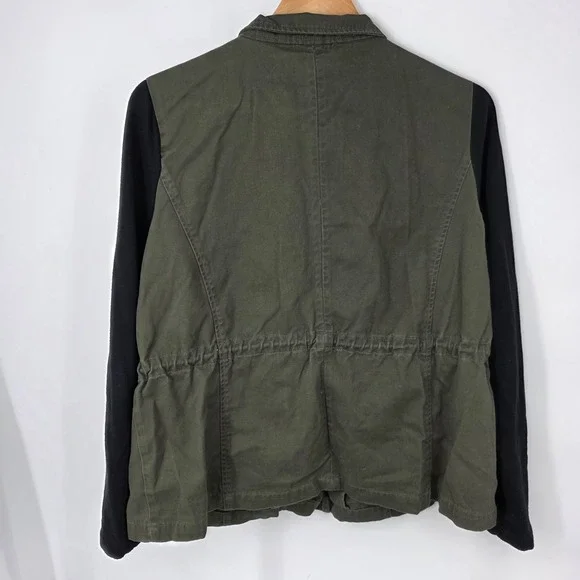 Torrid Military Shirt Jacket Olive Drab‎ Green Utility Black Sleeves Womens 00 - Picture 2 of 7